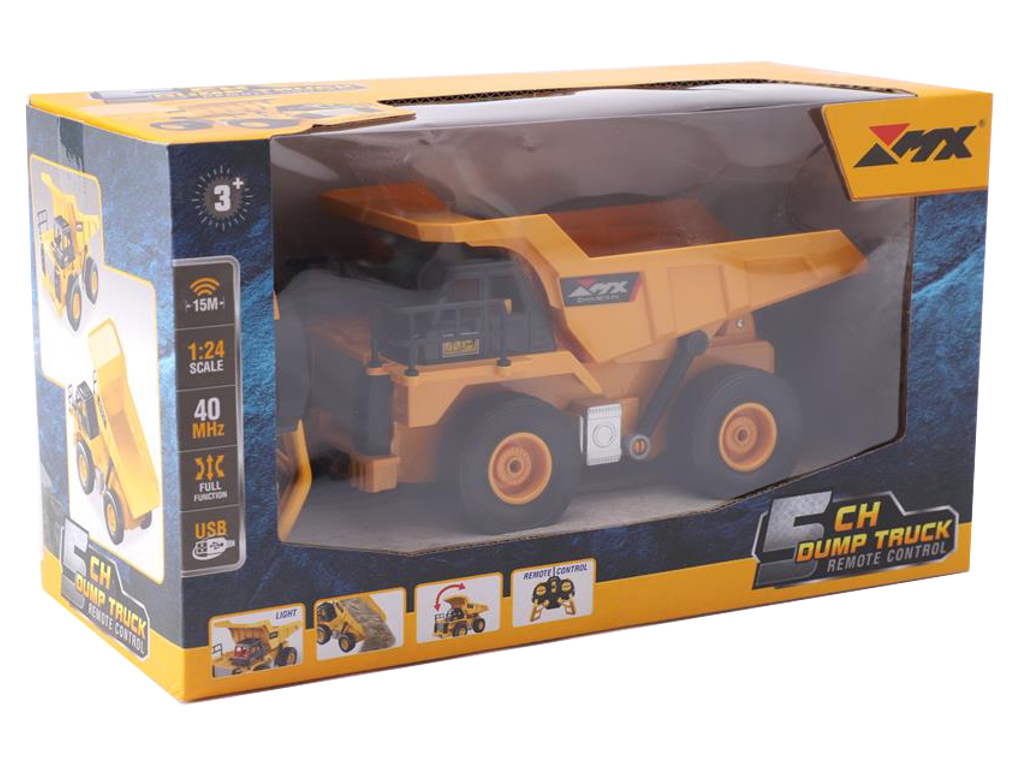 Самосвал на радиоуправлении MX 5 Channel Dump Truck, масштаб 1:24, звуковые эффекты