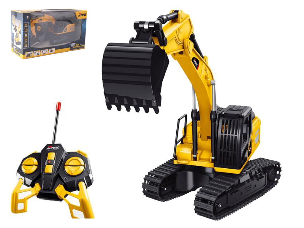 Экскаватор на радиоуправлении MX 5 Channel Dump Truck, звуковые эффекты
