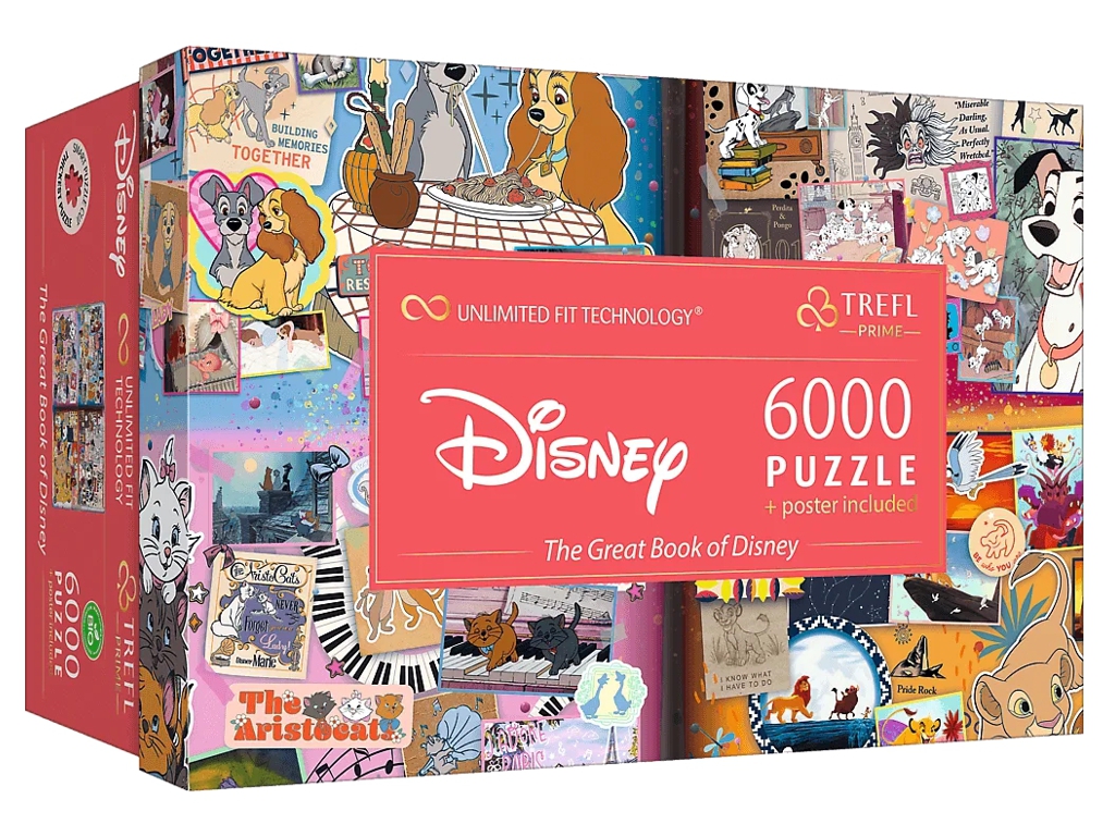 Пазл Trefl Prime UFT Disney Велика книга Дісней, 6000 елементів