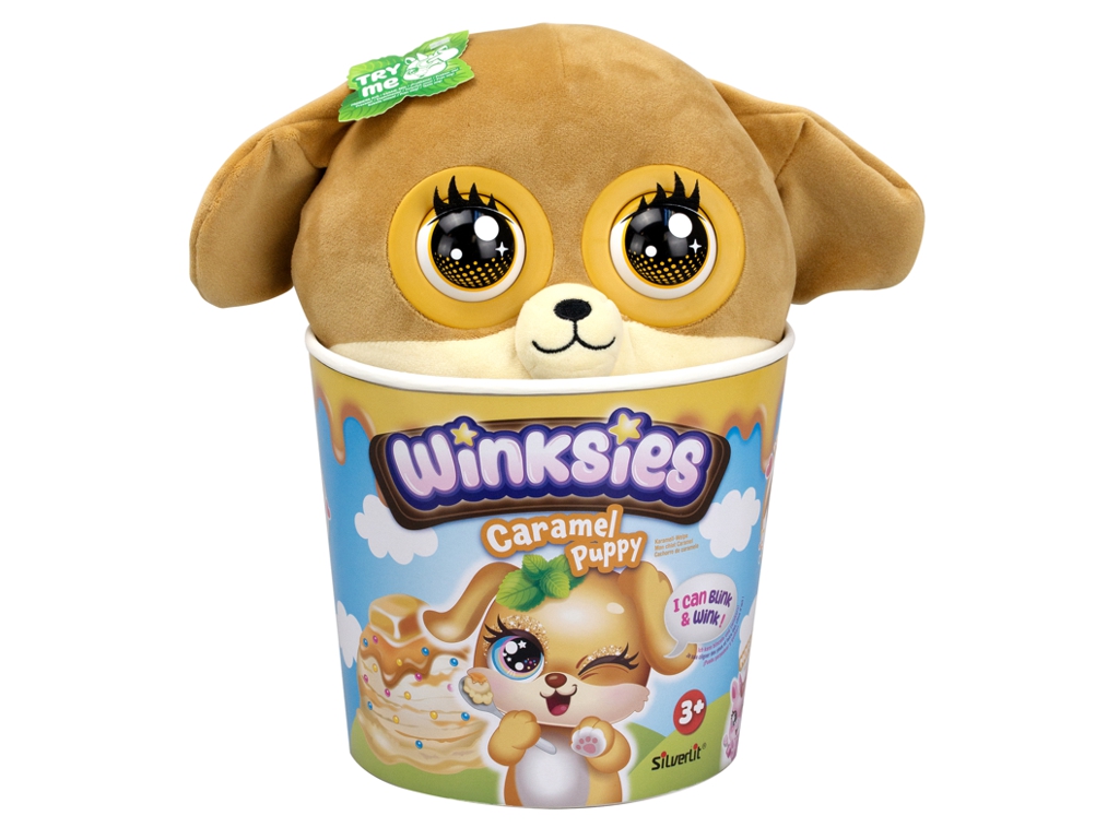 Интерактивная мягкая игрушка Щенок Silverlit Winksies Caramel Puppy