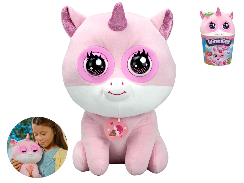 Интерактивная мягкая игрушка Единорог Silverlit Winksies Strawberry Unicorn