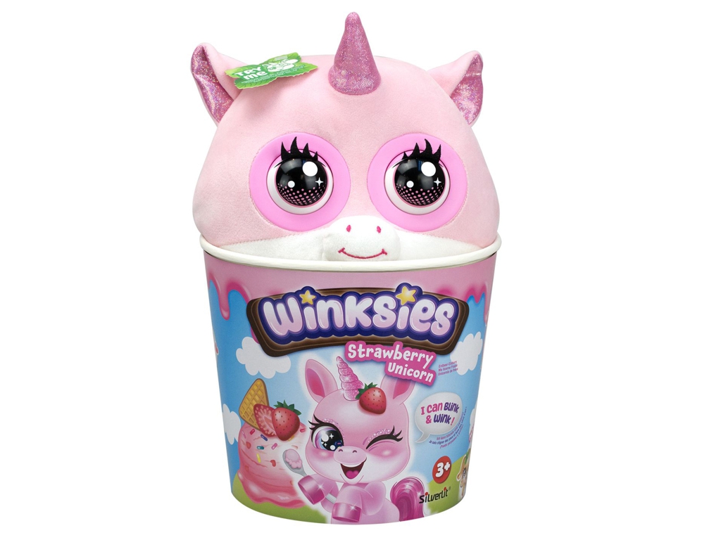 Интерактивная мягкая игрушка Единорог Silverlit Winksies Strawberry Unicorn