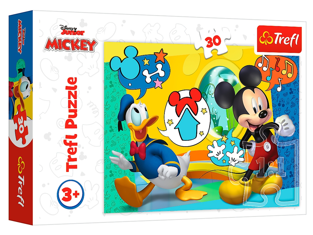 Набор пазлов "30" Mickey&friends Микки Маус и веселый дом и "30" Disney Elio Встречайте, Trefl