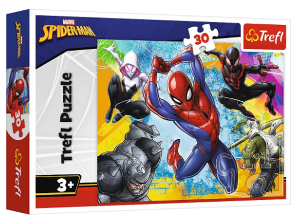 Набор пазлов "30" Spiderman Цвет человека паука и "30" Disney Elio Встречайте Элио, Trefl