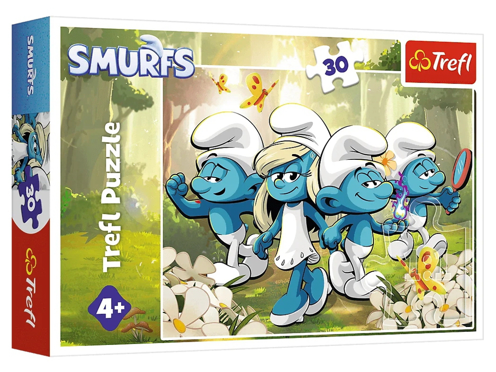 Набор пазлов "30" The Smurfs Приключения смурфиков и "30" Disney Elio Встречайте Элио, Trefl