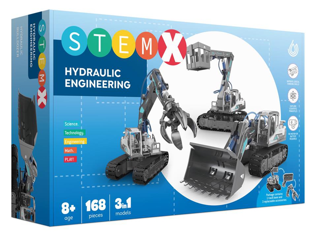 Конструктор 3в1 Гідравлічні машини StemX, 168 деталей