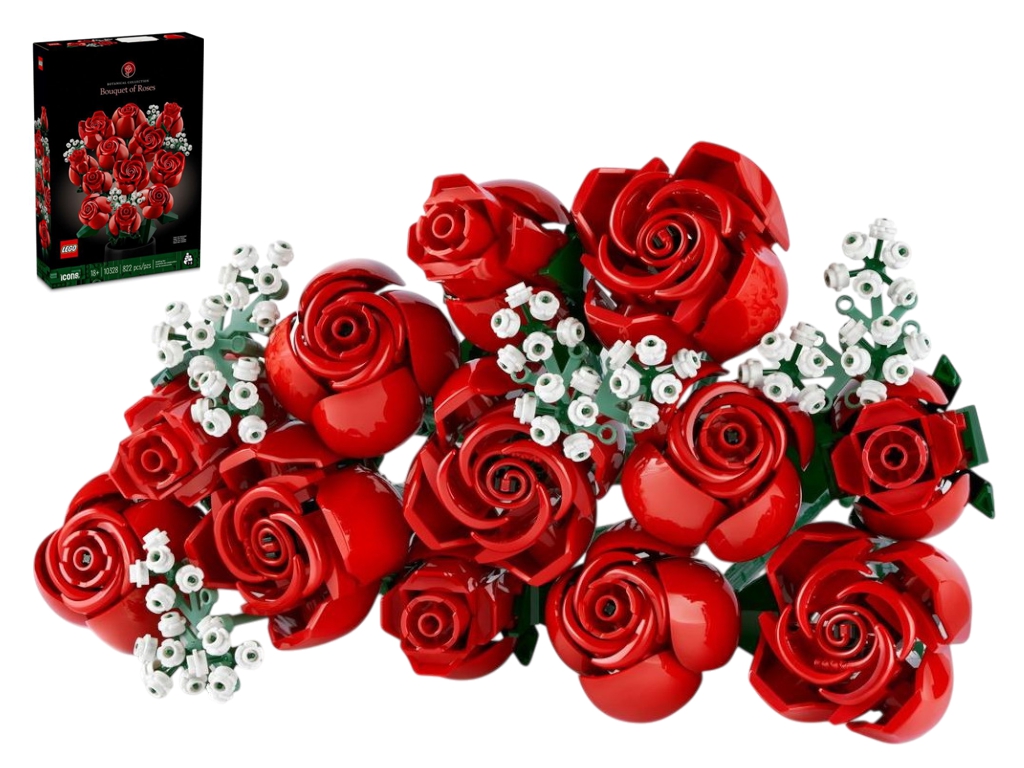 Конструктор LEGO Botanicals Букет троянд, 822 деталі
