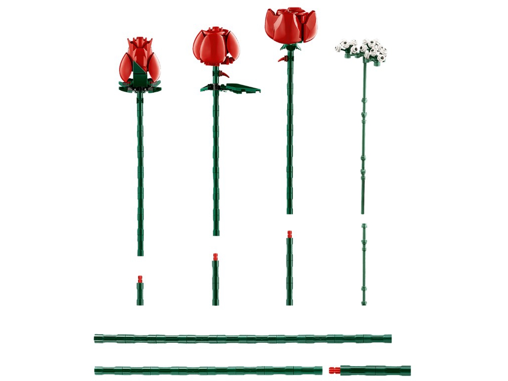 Конструктор LEGO Botanicals Букет троянд, 822 деталі