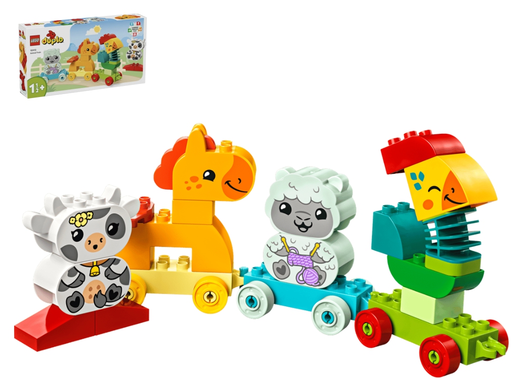 Первый конструктор для малышей Поезд животных LEGO DUPLO My First, 19 деталей