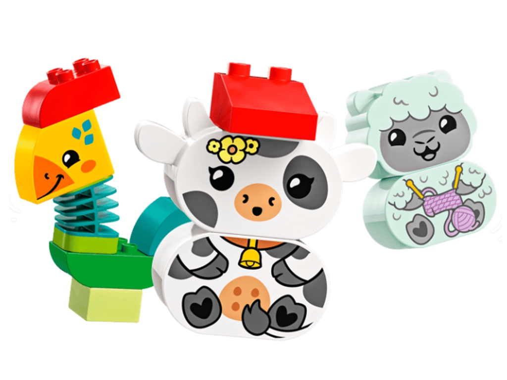 Первый конструктор для малышей Поезд животных LEGO DUPLO My First, 19 деталей