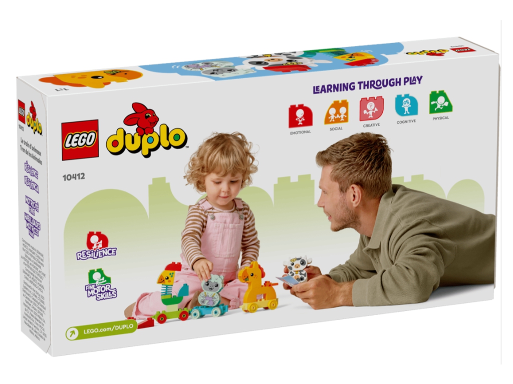 Первый конструктор для малышей Поезд животных LEGO DUPLO My First, 19 деталей