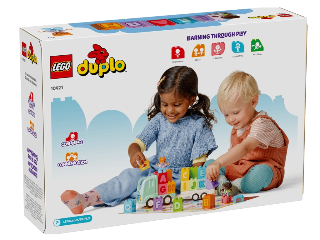 Конструктор LEGO DUPLO Town Грузовик с алфавитом, 36 деталей