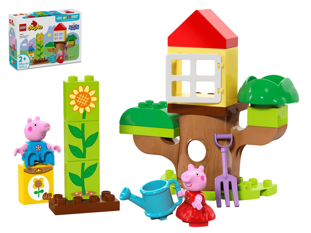 Конструктор LEGO DUPLO Peppa Pig Сад и домик на дереве Пеппи, 20 деталей