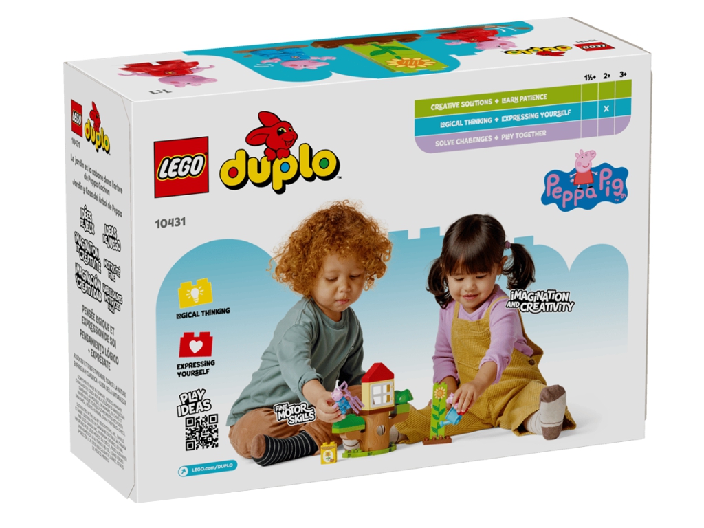 Конструктор LEGO DUPLO Peppa Pig Сад и домик на дереве Пеппи, 20 деталей