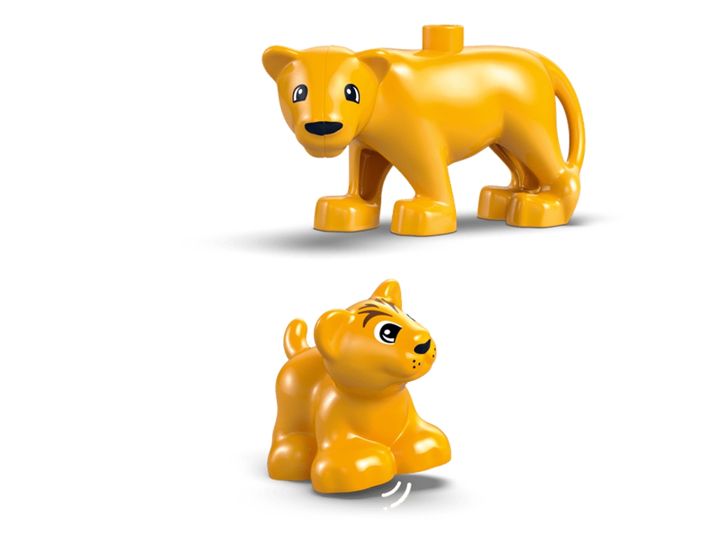 Конструктор LEGO DUPLO Town Семейства диких животных: Пингвины и львы, 10 деталей