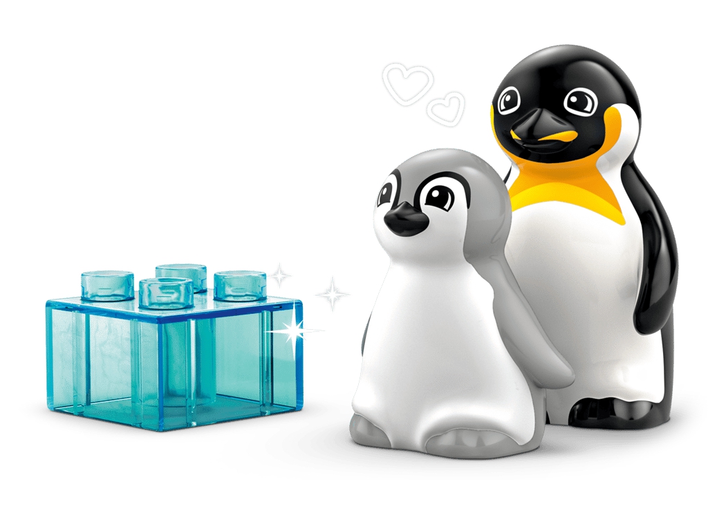 Конструктор LEGO DUPLO Town Семейства диких животных: Пингвины и львы, 10 деталей