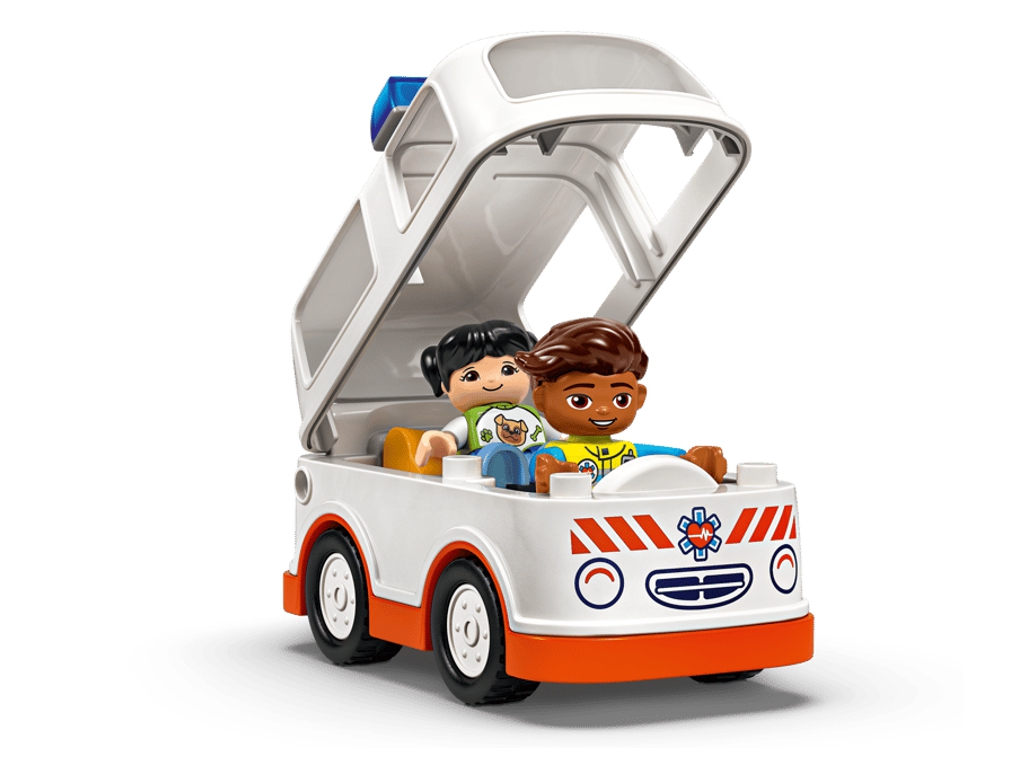 Конструктор LEGO DUPLO Town Швидка допомога та водій, 19 деталей