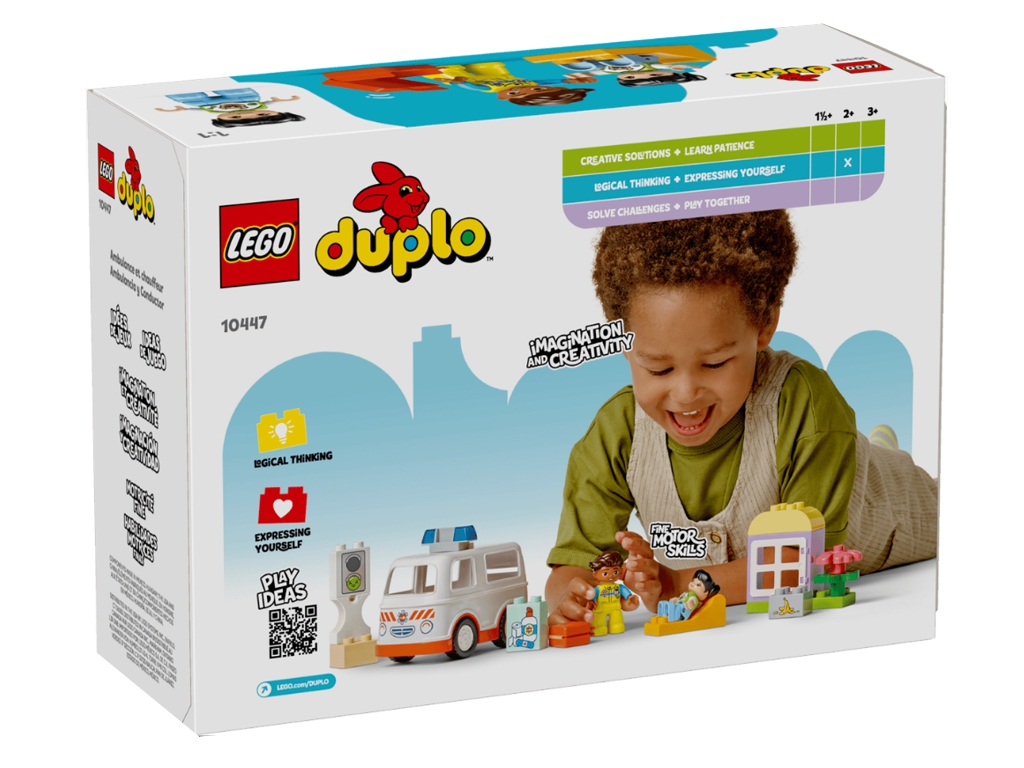 Конструктор LEGO DUPLO Town Швидка допомога та водій, 19 деталей