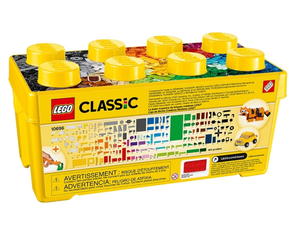 Конструктор Classic Коробка кубиків для творчого конструювання, 484 деталі
