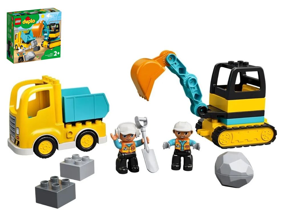Конструктор LEGO DUPLO Грузовик и гусеничный экскаватор