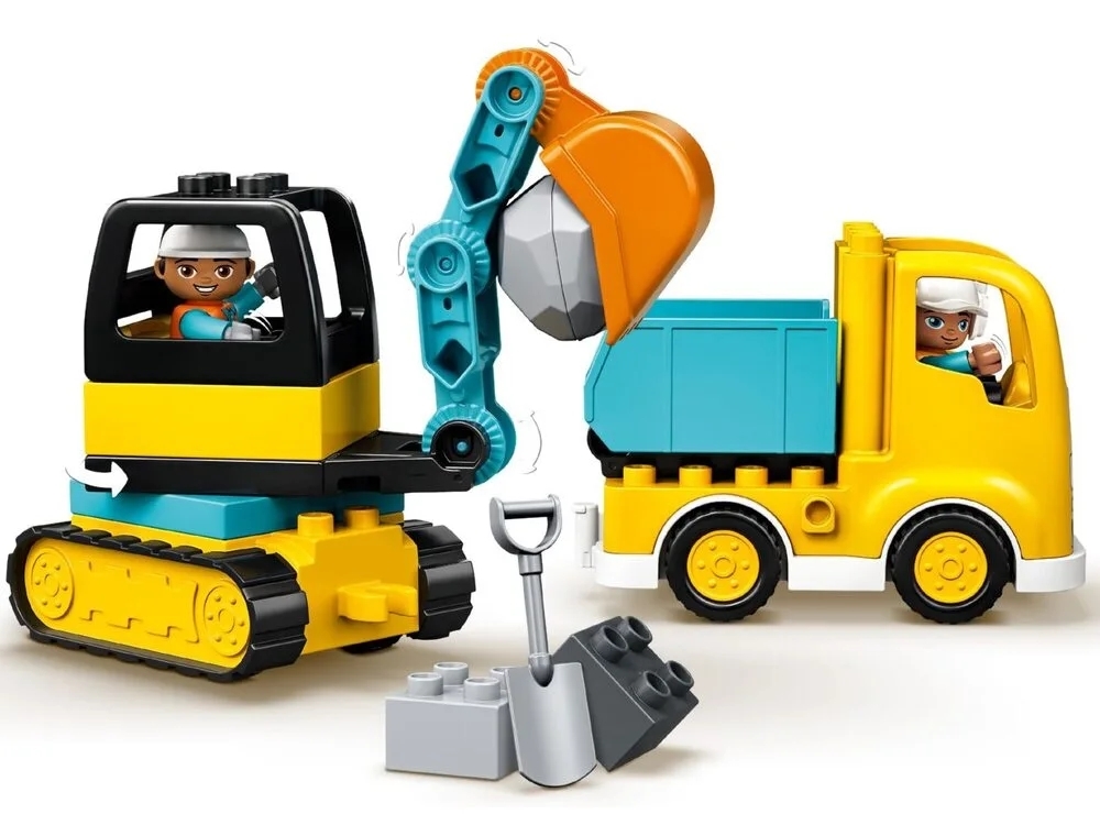 Конструктор LEGO DUPLO Грузовик и гусеничный экскаватор