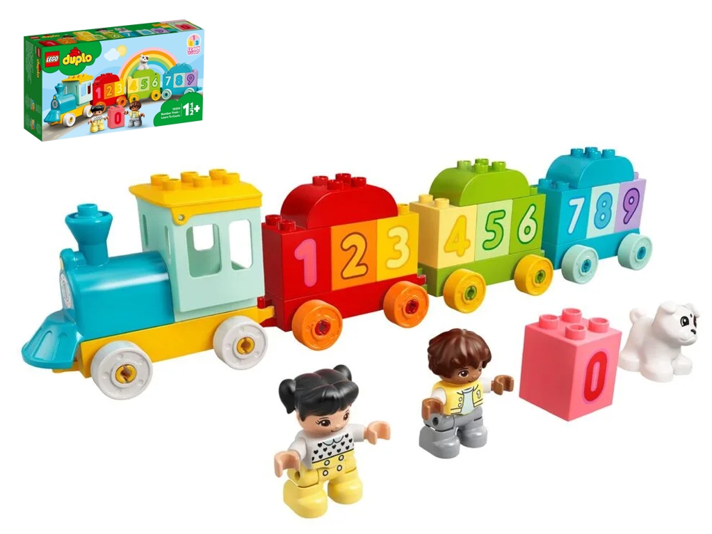 Конструктор LEGO DUPLO Поезд с цифрами Учимся считать, 23 детали