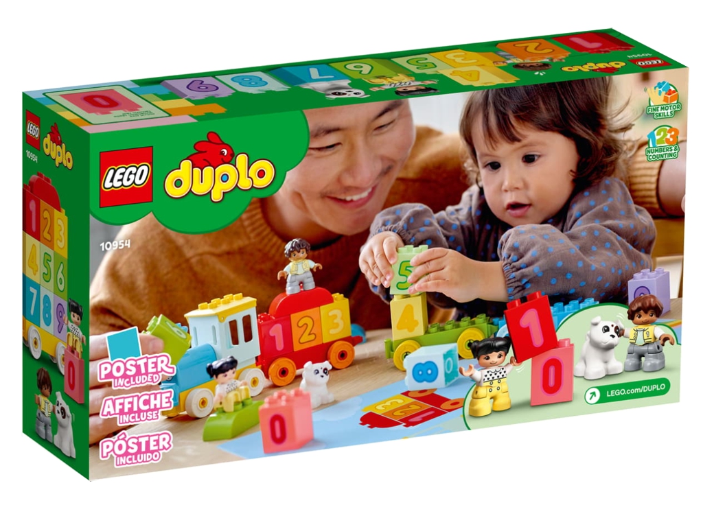 Конструктор LEGO DUPLO Поезд с цифрами Учимся считать, 23 детали