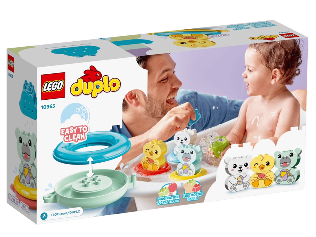 Конструктор LEGO DUPLO My First Веселое купание: Плавающий поезд с животными, 14 деталей