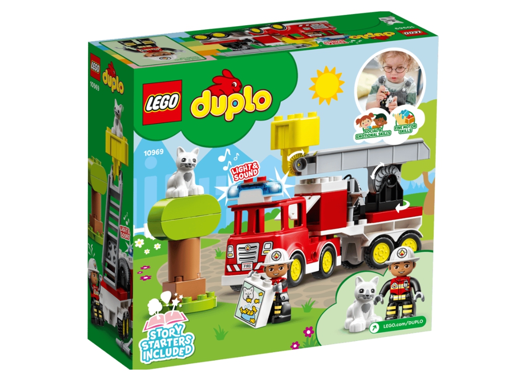 Конструктор LEGO DUPLO Town Пожежна машина зі шлангом і пожежником, 28 деталей