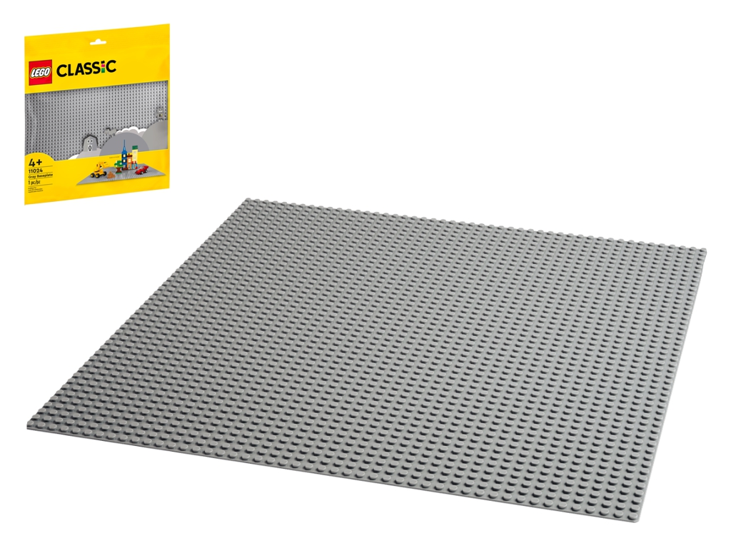 Базовая пластина серого цвета LEGO Classic