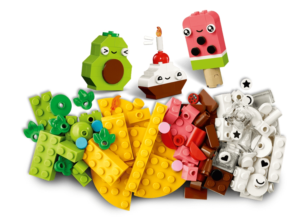 Конструктор LEGO Classic Творческие друзья с едой, 150 деталей