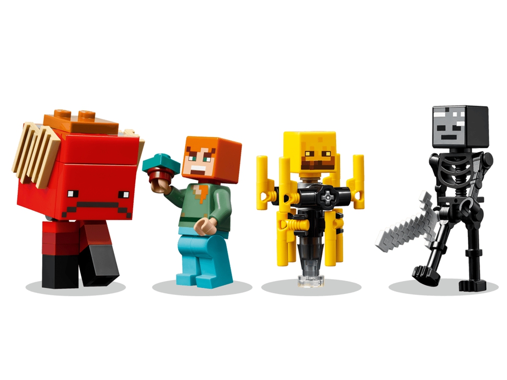 Конструктор LEGO Minecraft Битва з лавою в Незері, 99 деталей