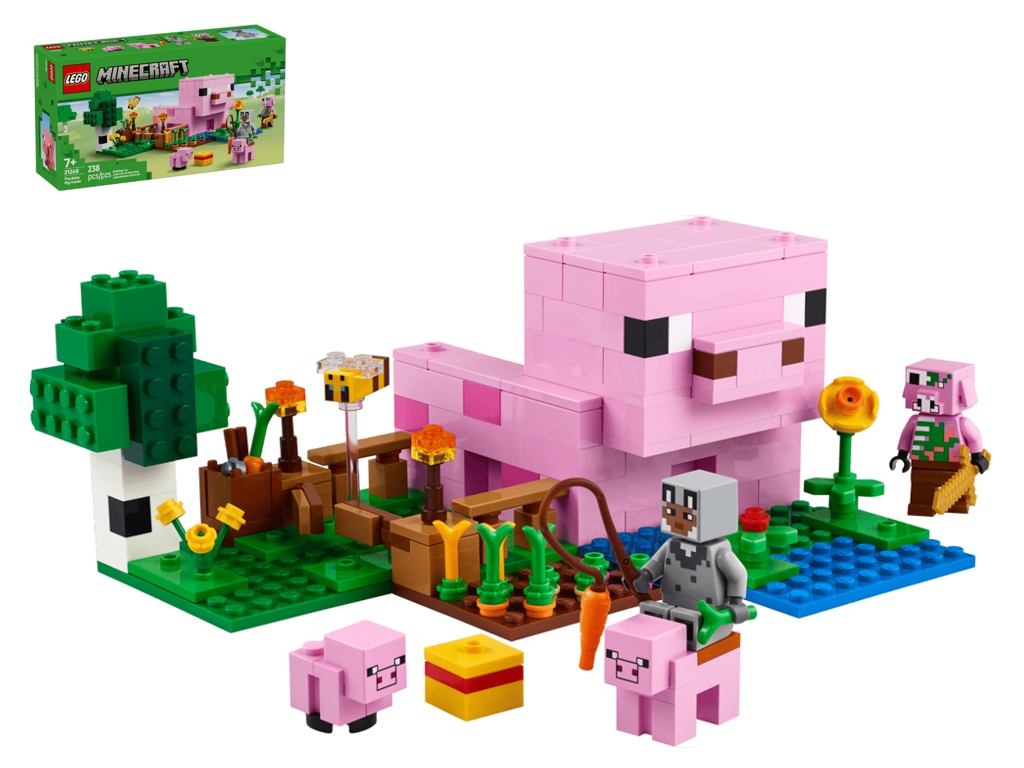 Конструктор LEGO Minecraft Будинок для поросят, 238 деталей