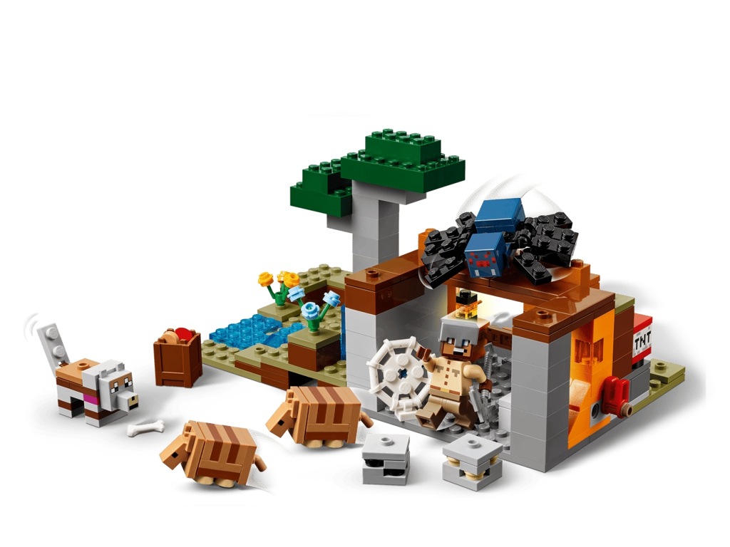 Конструктор LEGO Minecraft Шахтная экспедиция Броненосец, 247 деталей