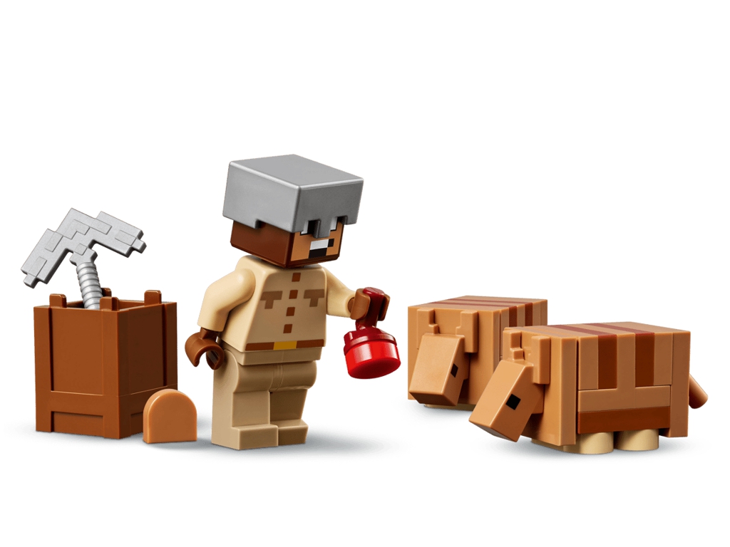 Конструктор LEGO Minecraft Шахтная экспедиция Броненосец, 247 деталей