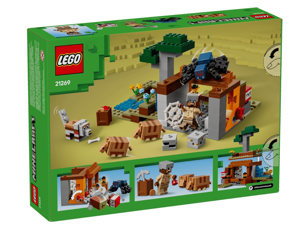 Конструктор LEGO Minecraft Шахтная экспедиция Броненосец, 247 деталей