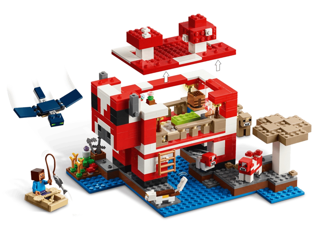 Конструктор LEGO Minecraft Грибний будинок, 272 деталі