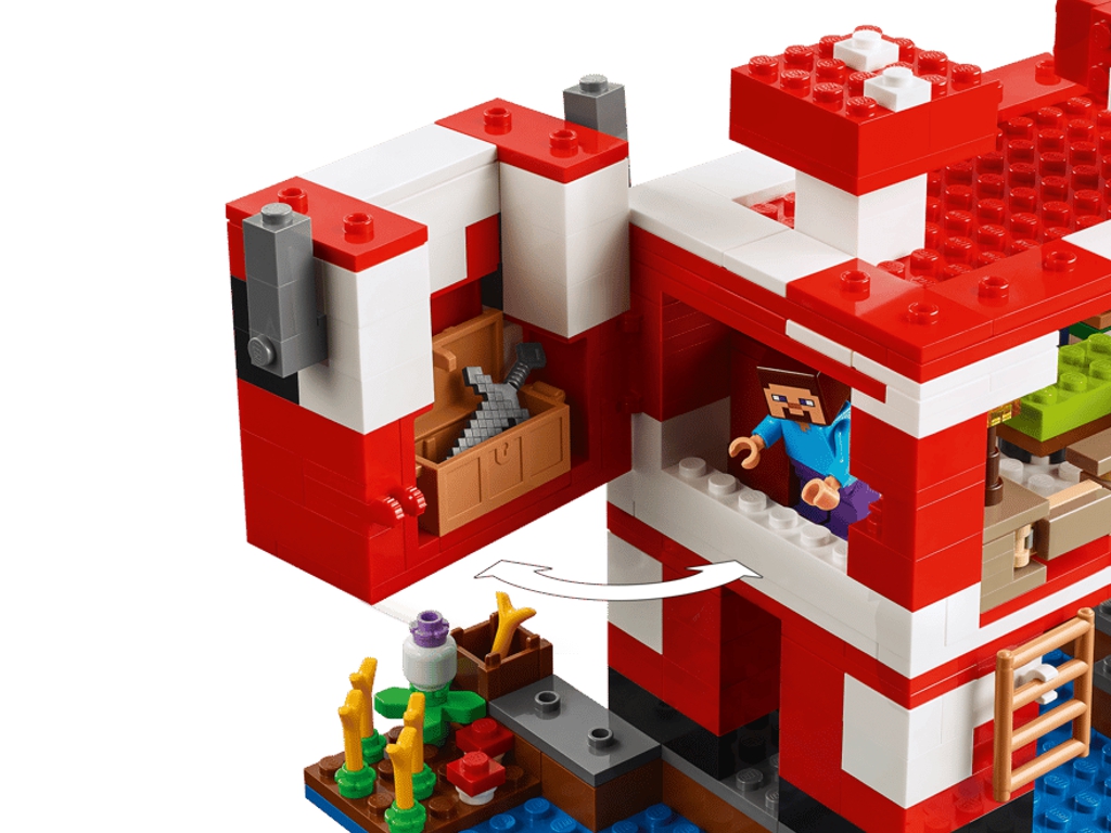 Конструктор LEGO Minecraft Грибний будинок, 272 деталі