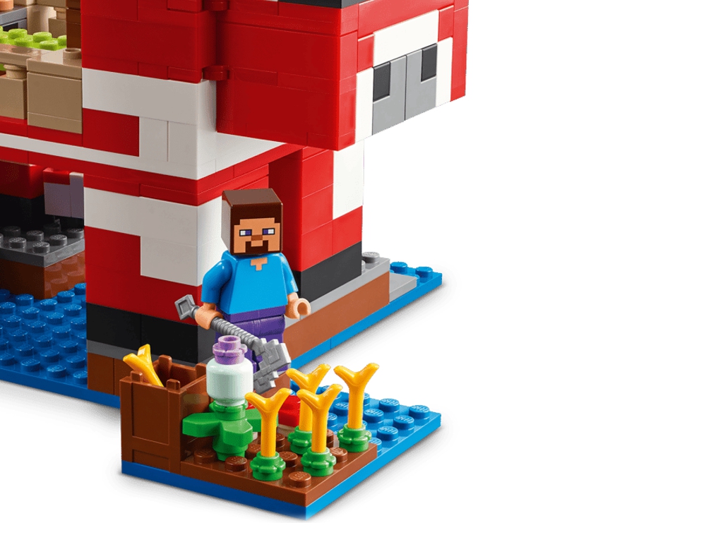 Конструктор LEGO Minecraft Грибний будинок, 272 деталі