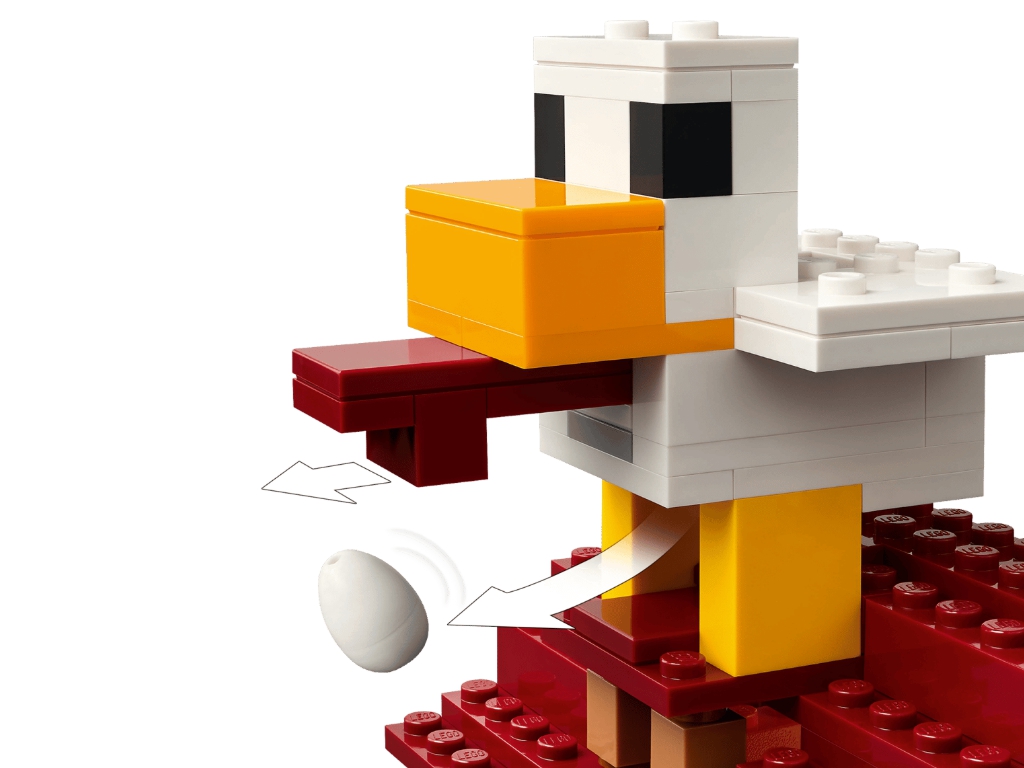 Конструктор LEGO Minecraft Напад на село з повітряною кулею Гаста, 555 деталей