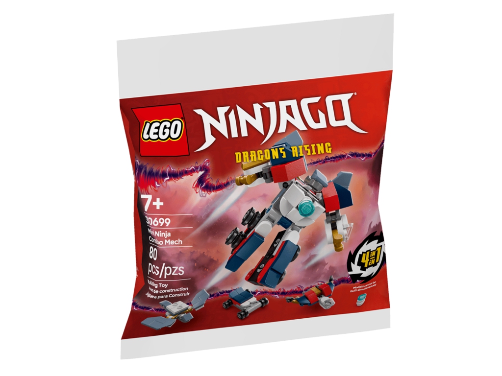 Конструктор LEGO NINJAGO Минининдзя комбо-робот, 80 деталей
