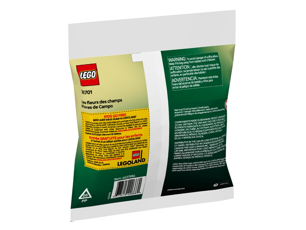 Конструктор LEGO Botanicals Полевые цветы, 77 деталей
