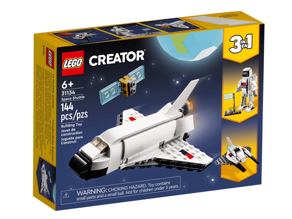 Конструктор LEGO Creator 3 в 1 Космічний шатл, 144 деталі