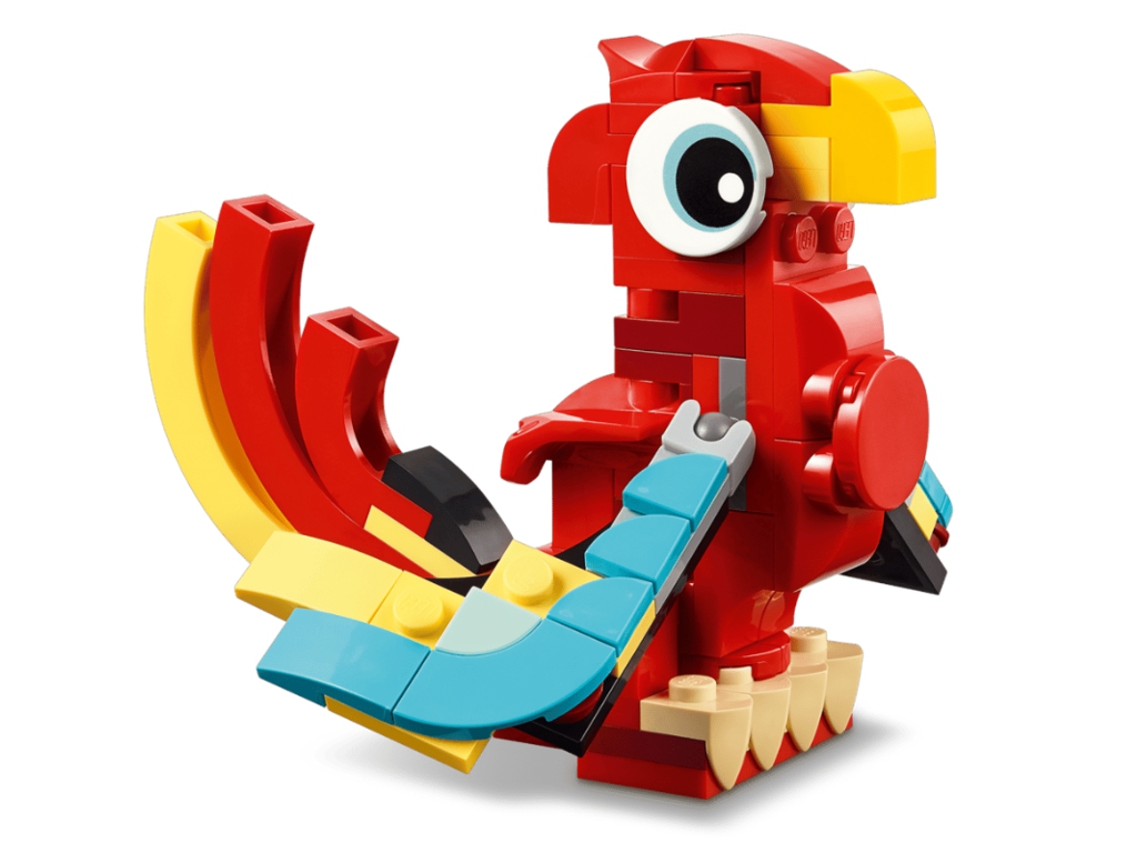 Конструктор LEGO Creator 3 в 1 Красный дракон, 149 деталей
