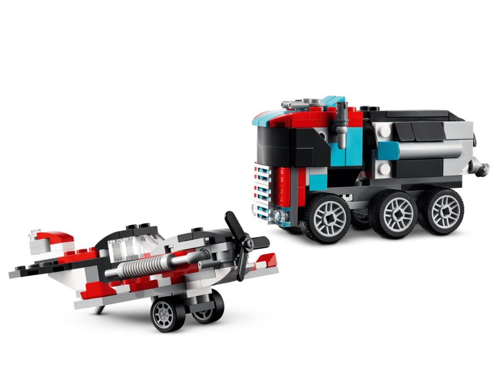 Конструктор LEGO Creator 3 в 1 Бортова вантажівка з гелікоптером, 270 деталей