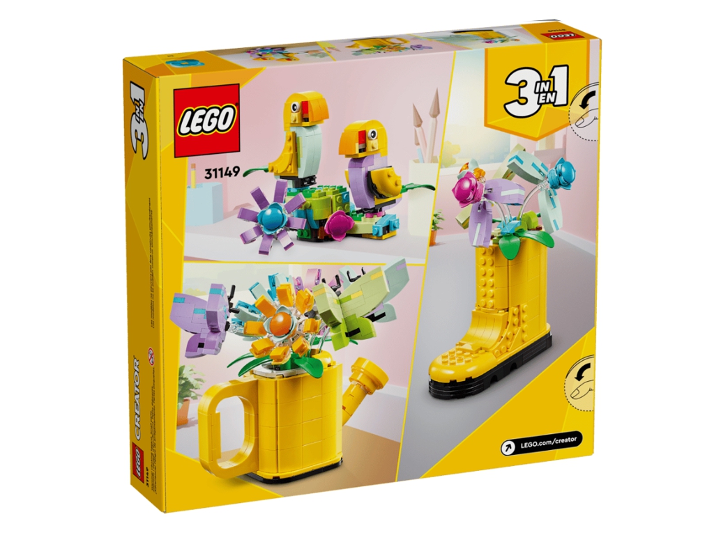 Конструктор 3 в 1 LEGO Creator Цветы в воронке, 420 деталей