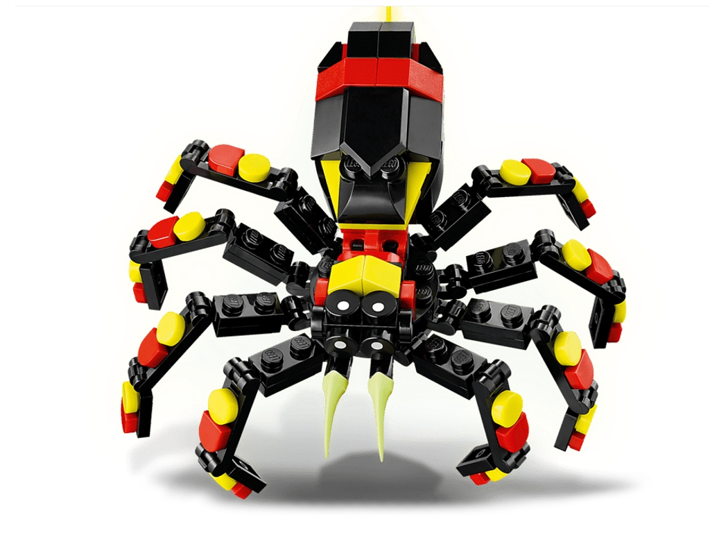 Конструктор LEGO Creator 3 в 1 Дика тварина: Дивовижний павук, 153 деталі