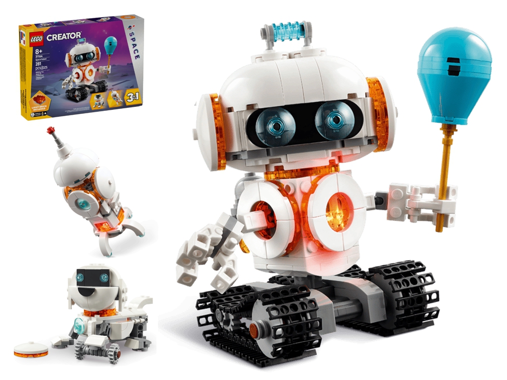 Конструктор LEGO Creator 3 в 1 Космічний робот, 281 деталь