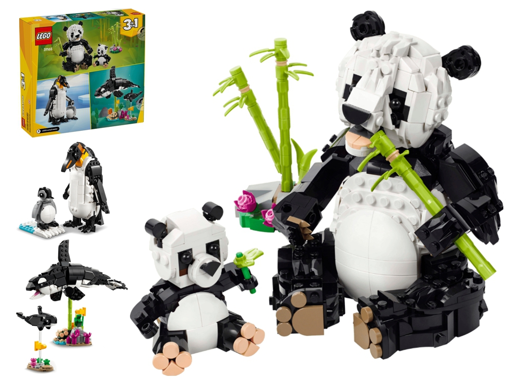 Конструктор LEGO Creator 3 в 1 Дикие животные: Семейство панд, 626 деталей