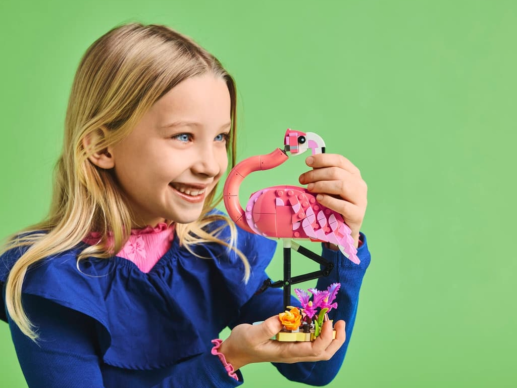 Конструктор LEGO Creator 3 в 1 Дикі тварини: Рожевий фламінго, 288 деталей